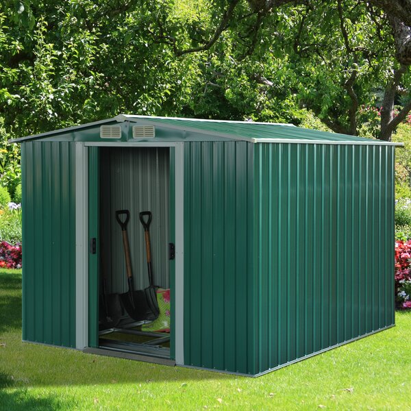 Outsunny 85 X 68 X 58 Practical Backyard Garden Storage Tool Shed Double Sliding Door 4 4849